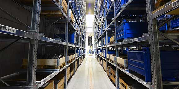 logistics construction narrow-aisle warehouse